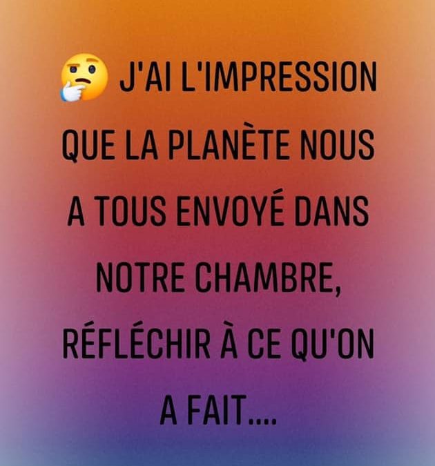 Dans ta chambre !? // ** Notes de confinement