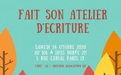 (Rendez-vous) Atelier d’écriture de Fin de Semaine